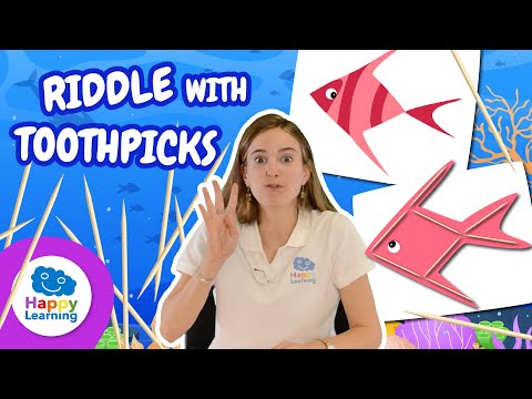 LEARNING WITH SARAH RIDDLE WITH TOOTHPICKS | Happy Learning ❓🧐