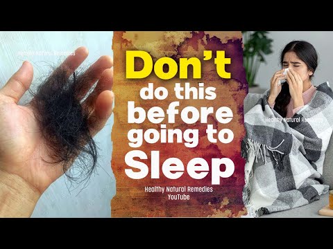 Don’t do this before going to bed | Health, Fitness, Hair care, Skin care, Stop Hair fall, Baldness