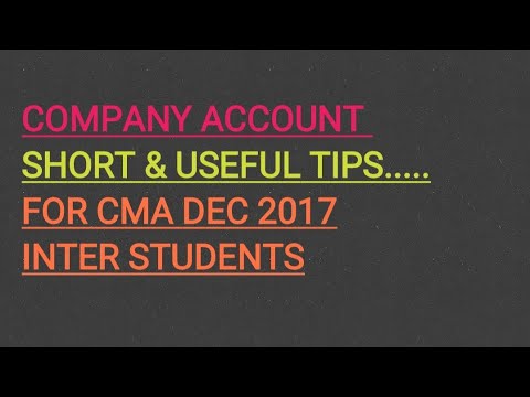 Short tip for COMPANY ACCOUNTS CMA GRP 2 INTER