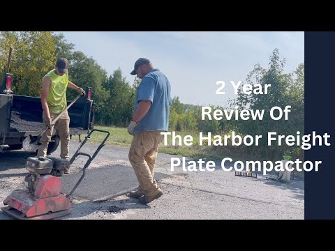 Harbor Freight Plate Compactor 2 Year Review - Hot Asphalt Patching