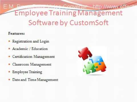 Employee Training Management Software by CustomSoft