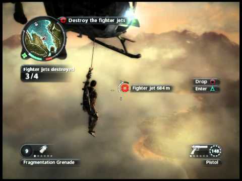 Just Cause 2 jet fighter lol