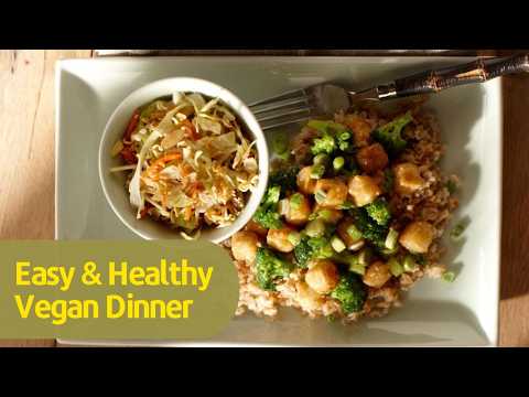 Easy broccoli & Tofu Stir Fry recipe: Vegan weeknight dinners