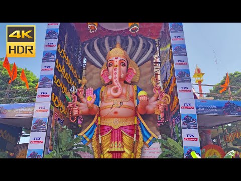 Khairatabad Ganesh - 4K HDR | Khairatabad Ganesh Idol 2023 | India Biggest Ganesh | Hyderabad Ganesh