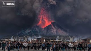 Horrible Today: Sakurajima volcano In japan Erupts with Deadly Force! Rains Ash & LAVA Recorded Live