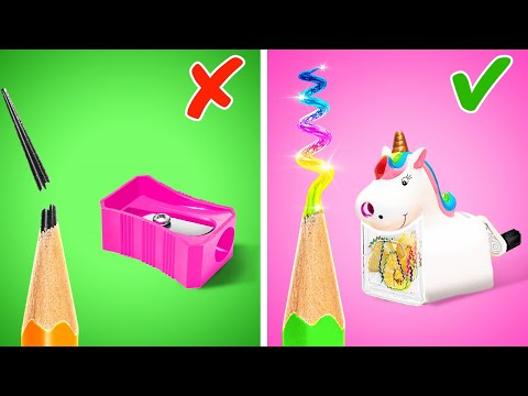 BACK TO SCHOOL DIY || Level Up Your School Life With Gadgets and Hacks by 123 GO! Planet