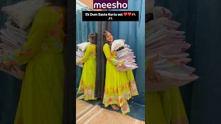 Meesho*Huge*Saste Tikau Kurta set Unboxing|| Cheapest Set #short#shortviralvideo#youtubeshorts