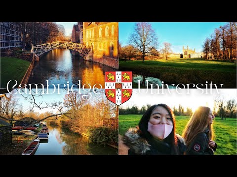 Walking around Cambridge University with my French friend :) [Jap/Eng sub]