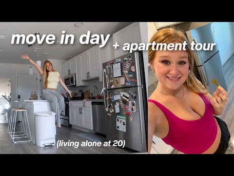 moving into my dream apartment: empty apartment tour & living alone!