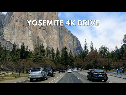 Yosemite National Park 4K Driving Tour | Yosemite Valley Drive Through