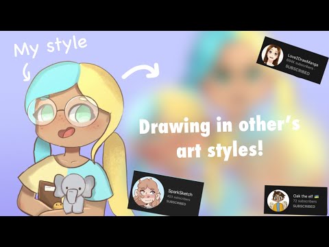 Drawing in other people's styles! (@Love2DrawManga, @starstickermars, @Oak the elf)