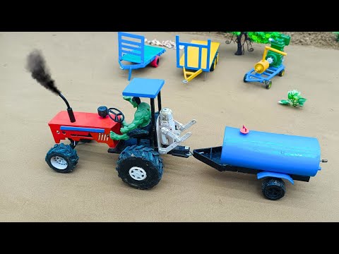 diy tractor mini petrol pump | mini water tanker science project |@Acrofter1