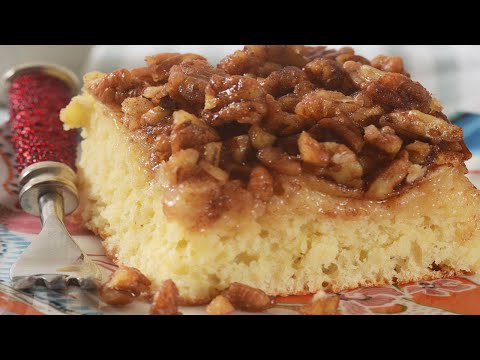 Apple Pecan Yeast Cake Recipe Demonstration - Joyofbaking.com