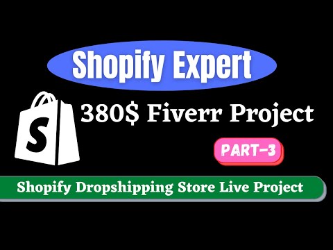 380$ Fiverr Order Live Project Shopify Dropshipping Store | Shopify Store Design Bangla Tutorial 3