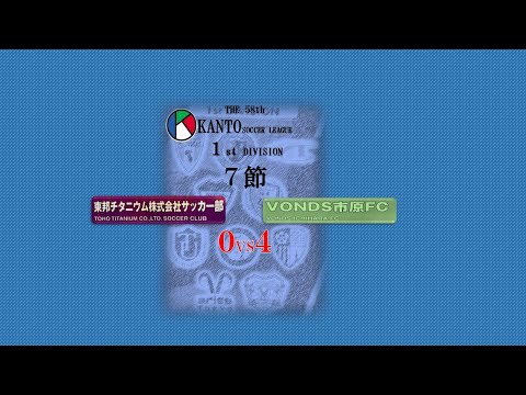 ７節１部東邦チタニウム vs VONDS市原