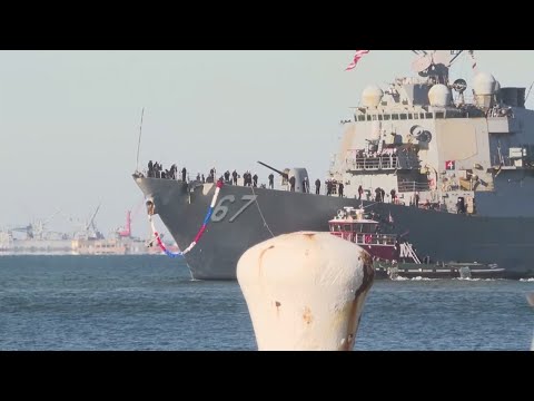 U.S.S. Cole crew returns after seven month deployment just in time for the holidays | Get Uplifted