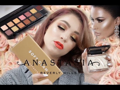 Anastasia Beverly Hills SOFT GLAM palette & AMREZY highlight Review + Tutorial