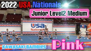 【2022 USA Nationals】Junior Level2 Medium Pink