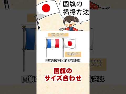 国旗掲揚の時の国旗のサイズ合わせ #shorts #国旗掲揚 #日の丸