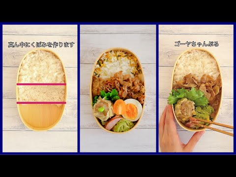 How to pack Japanese Bento🍱 Rice Magic Bento Lunch Box Wappa Bento