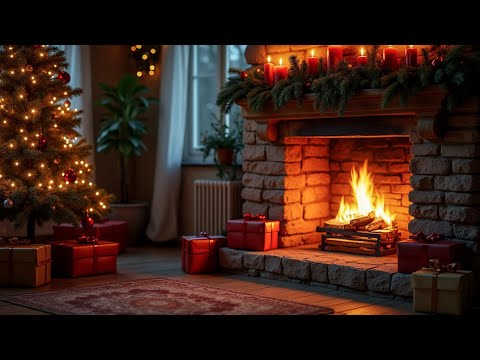 Warm Crackling Fireplace for Calm & Relaxation ❄️🔥 Soothing Fire Sounds