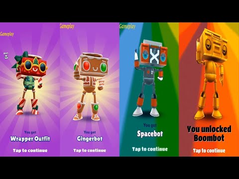 Subway Surfers CHRISTMAS 2024 VS Space Station North Pole Gingerbot Wrapper Spacebot  Boombot Robot