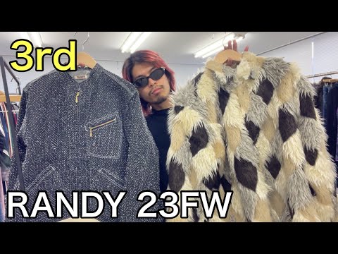 【最速】RANDY 23FW 3rd！今季を象徴するファーのアウター！定番のニードルパンチのジャケットと、履くとシルエット激変のパンツ！