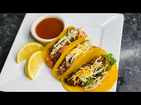 #tacos #tacotuesday #streettacos HOW TO MAKE GROUND BEEF STREET  TACOS| EASY Recipe|Cook with me