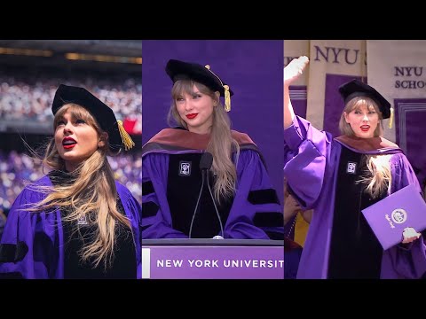 All Taylor Swift moments at the New York University 2022+full speech for recognition Honorary Doctor