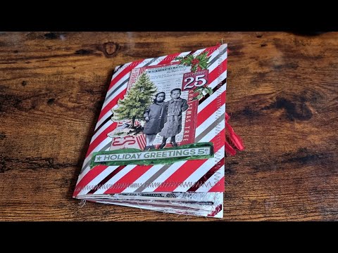 Adding Pockets & Decorating Pages - Christmas Journals - Part 2