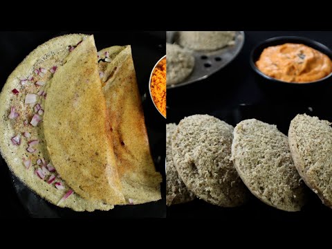 NO RICE HIGH PROTEIN IDLY & DOSA RECIPE 👌👌 | DIET & DIABETIC BREAKFAST RECIPES | Green gram recipes