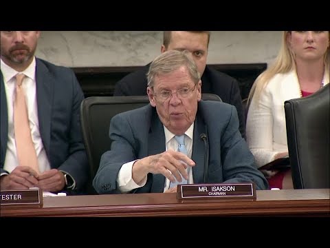 Isakson Questions Witnesses at Senate VA Committee Hearing on Veterans’ Mental Health