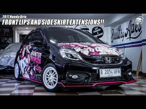 HONDA BRIO RS: NEW FRONT LIP & SIDESKIRT EXTENSION!