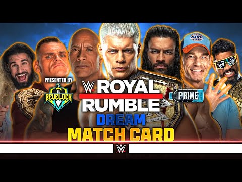 WWE Royal Rumble 2025 - Dream Match Card [v2]