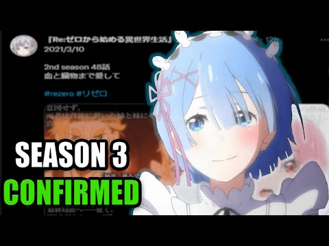 Re:Zero Season 3 is All But Confirmed.