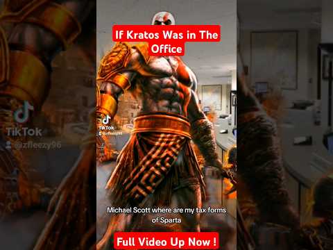 If Kratos Was In The Office #kratos #theoffice #comedy #skit #gaming #godofwar #crossover #wtf