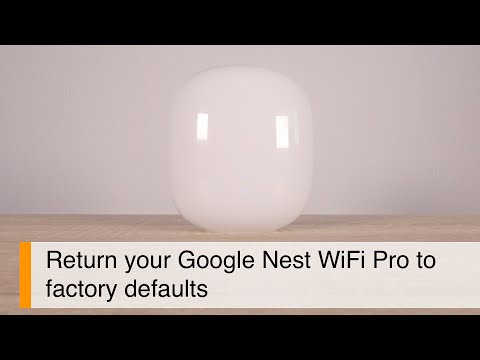 How to factory reset a Google Nest WiFi Pro