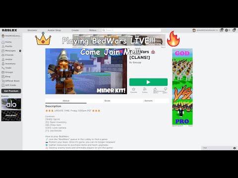 🔴ROBLOX BEDWARS🔴NEW UPDATE🔴