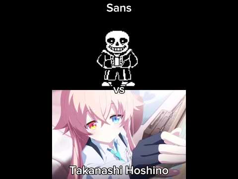 Sans vs Takanashi Hoshino (Undertale | Blue Archive) #bluearchive #undertale