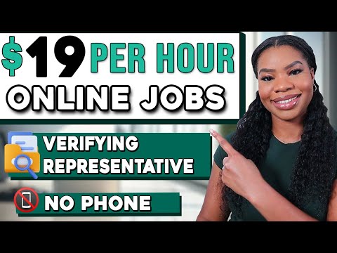 📵 No Phone Calls! $19/hr Verifying Representative Work From Home Job