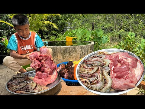 Tiger shrimp, pork belly : I cook crispy wonton - Chef Seyhak