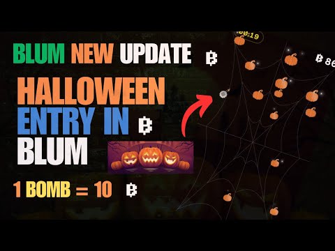 Blum Drop Game New Update  Blum New Update  Blum Halloween Event