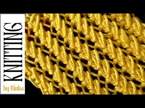 [Bulgarian] A reversible, easy-to-knit, openwork knitting pattern. How to knit. Лятна ажурна плетка.