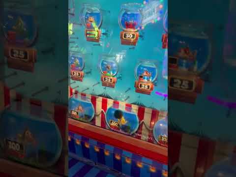 Fishbowl Frenzy Arcade Game! Jackpot Win! #arcadegame #round1 #win #carnivalgames #jackpot