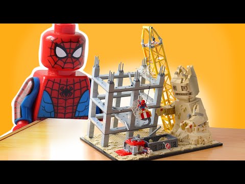 LEGO Spiderman vs GIANT Sandman MOC