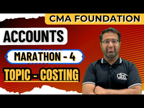 CMA FOUNDATION ACCOUNTS MARATHON LECTURE 4 | CS DILIP SIR | GYAN SAGAR CLASSES |