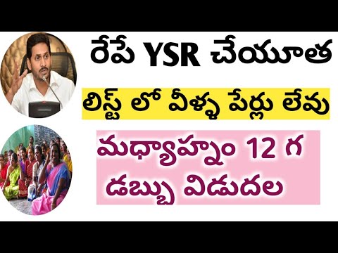 YSR చేయూత UPDATE 2021 || AP CM JAGAN MOHAN REDDY || AP 18750 FOR WOMEN 2021 ||