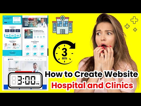 How to Create Website in 3 Minute's for Hospital & Clinics | Website  Designing Hospital & Clinics