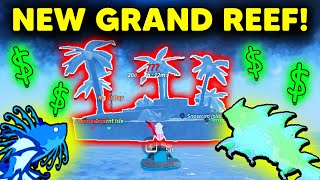 NEW GRAND REEF Made Me MILLIONS In Roblox Fisch! (NEW MONEY FARM!)