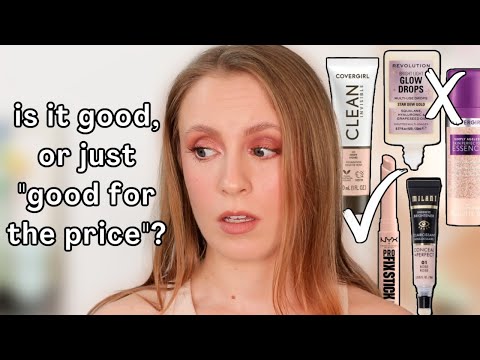 Rating viral drugstore complexion products by how expensive they FEEL: good vs. good "for the price"